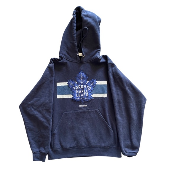 Reebok Tops - Toronto Maple Leafs Navy Blue Hoodie